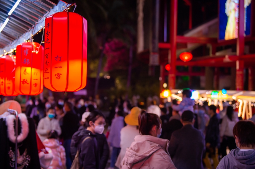 新春市集。韋旋攝