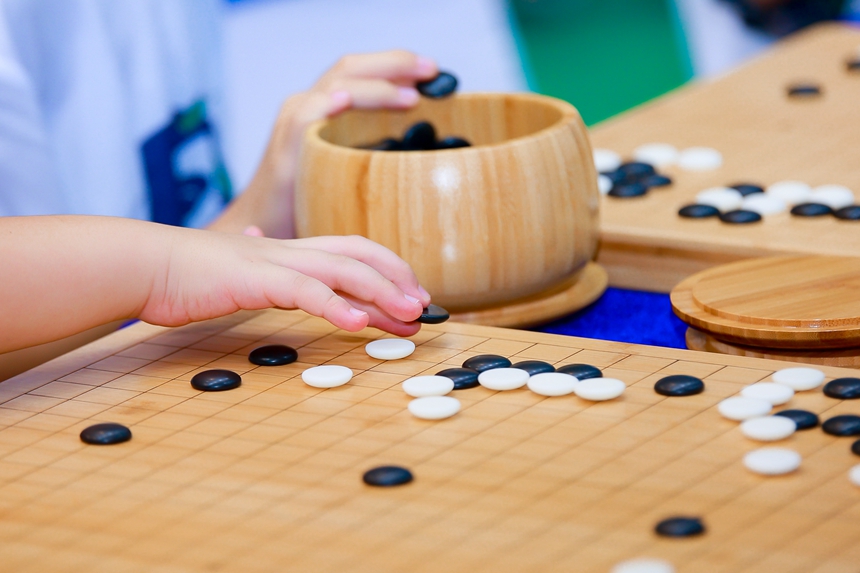 圍棋少年積極參與。主辦方供圖